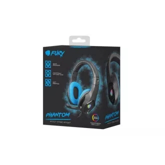 Slušalice Fury Gaming sa Phantom mikrofonom, žičane, RGB, USB, jack 3.5mm, dužina kabela 2m, crne Slušalice Fury Gaming sa Phantom mikrofonom, žičane, RGB, USB, jack 3.5mm, dužina kabela 2m, crne