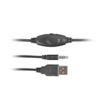Slušalice Fury Gaming sa Phantom mikrofonom, žičane, RGB, USB, jack 3.5mm, dužina kabela 2m, crne Slušalice Fury Gaming sa Phantom mikrofonom, žičane, RGB, USB, jack 3.5mm, dužina kabela 2m, crne