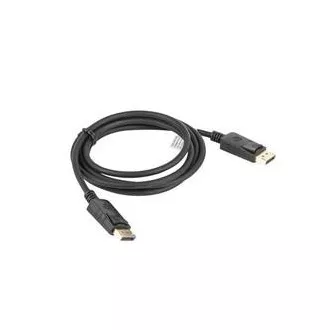 LANBERG priključni kabel DisplayPort 1.2 M/M, 4K@60Hz, dužina 1.8m, crni, sa zasunom, pozlaćeni konektori LANBERG priključni kabel DisplayPort 1.2 M/M, 4K@60Hz, dužina 1.8m, crni, sa zasunom, pozlaćeni konektori