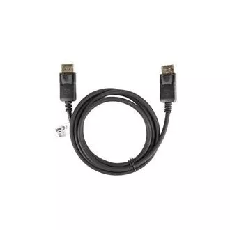 LANBERG priključni kabel DisplayPort 1.2 M/M, 4K@60Hz, dužina 1.8m, crni, sa zasunom, pozlaćeni konektori LANBERG priključni kabel DisplayPort 1.2 M/M, 4K@60Hz, dužina 1.8m, crni, sa zasunom, pozlaćeni konektori