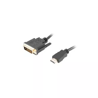 LANBERG spojni kabel HDMI/A na DVI-D (24+1), M/M, 4K@30Hz, dužina 1.8m, crni, dual link, pozlaćeni konektori