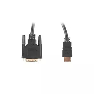 LANBERG spojni kabel HDMI/A na DVI-D (24+1), M/M, 4K@30Hz, dužina 1.8m, crni, dual link, pozlaćeni konektori