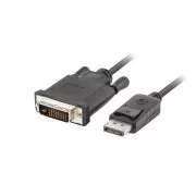 LANBERG priključni kabel DisplayPort 1.2 na DVI-D (24+1), M/M, dužina 1,8m, dual link, crni
