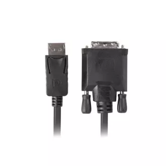 LANBERG priključni kabel DisplayPort 1.2 na DVI-D (24+1), M/M, dužina 1,8m, dual link, crni