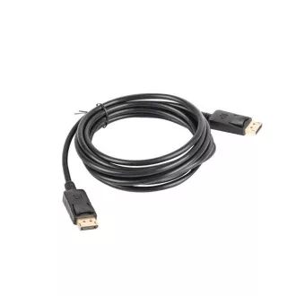 LANBERG priključni kabel DisplayPort 1.2 M/M, 4K@60Hz, dužina 3m, crni, sa zasunom, pozlaćeni konektori LANBERG priključni kabel DisplayPort 1.2 M/M, 4K@60Hz, dužina 3m, crni, sa zasunom, pozlaćeni konektori