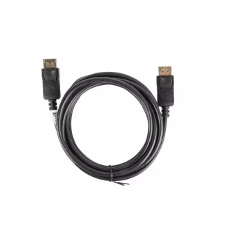 LANBERG priključni kabel DisplayPort 1.2 M/M, 4K@60Hz, dužina 3m, crni, sa zasunom, pozlaćeni konektori LANBERG priključni kabel DisplayPort 1.2 M/M, 4K@60Hz, dužina 3m, crni, sa zasunom, pozlaćeni konektori