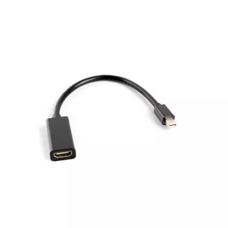 LANBERG adapter mini DisplayPort 1.2 na HDMI, M/Ž, kabel 20cm, crni LANBERG adapter mini DisplayPort 1.2 na HDMI, M/Ž, kabel 20cm, crni