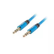 LANBERG Minijack 3,5 mm M / M 3 PIN kabel 1 m, plavi