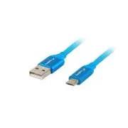 LANBERG Micro USB (M) na USB-A (M) 2.0 kabel 1m, plavi, brzo punjenje 3.0