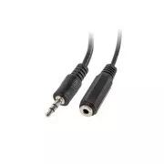 LANBERG adapter Minijack 3,5 mm (M) 3PIN na 2x Minijack 3,5 mm (F) 3PIN kabel 10 cm, crni