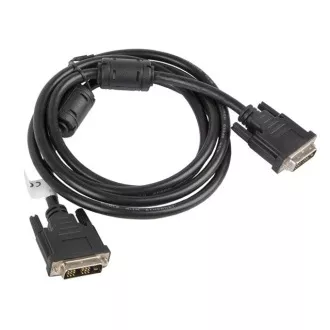 LANBERG priključni kabel DVI-D(18+1) na DVI-D (18+1), M/M, dužina 1,8m, single link, crni LANBERG priključni kabel DVI-D(18+1) na DVI-D (18+1), M/M, dužina 1,8m, single link, crni