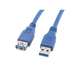 LANBERG USB-A M/F 3.0 kabel 3m, plavi LANBERG USB-A M/F 3.0 kabel 3m, plavi