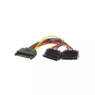 LANBERG SATA (M) na 2x SATA (F) kabel 15cm, kutni LANBERG SATA (M) na 2x SATA (F) kabel 15cm, kutni