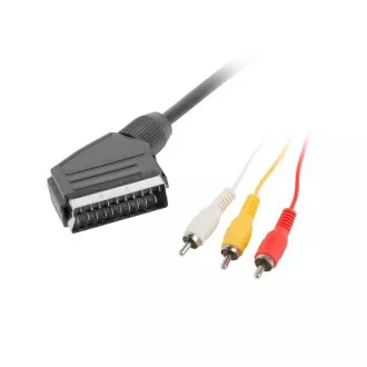 LANBERG RCA (M) X3 na EURO (M) kabel 1.8m