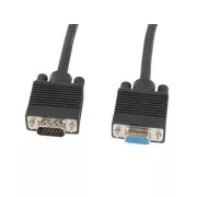 LANBERG VGA M/F produžni kabel 1,8m, oklopljen, crni
