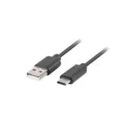 LANBERG USB-C (M) na USB-A (M) 2.0 kabel 0.5m, crni, brzo punjenje 3.0