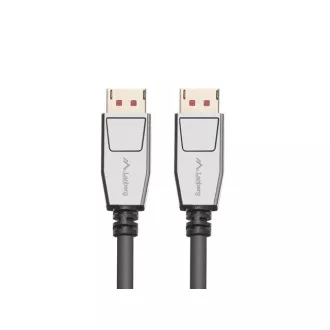 LANBERG priključni kabel DisplayPort 1.4 M/M, 8K@60Hz, 5K@120Hz, dužina 1.8m, crni, sa zasunom, pozlaćeni konektori LANBERG priključni kabel DisplayPort 1.4 M/M, 8K@60Hz, 5K@120Hz, dužina 1.8m, crni, sa zasunom, pozlaćeni konektori
