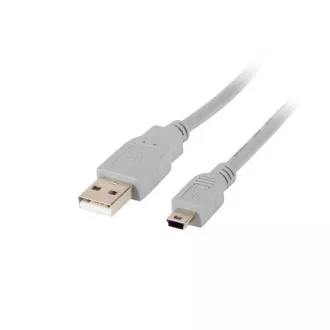 LANBERG USB MINI (M) na USB-A (M) 2.0 kabel 1,8 m, sivi (CANON) LANBERG USB MINI (M) na USB-A (M) 2.0 kabel 1,8 m, sivi (CANON)
