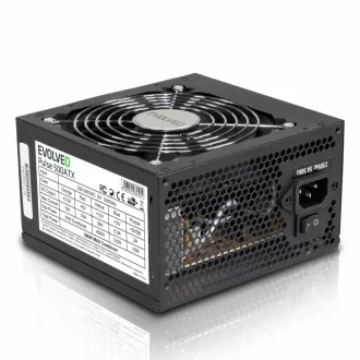 EVOLVEO Pulse 500ATX, napajanje 500W, ATX 2.2, 2x PCIe, aPFC, tihi 120 mm ventilator, 4x SATA, bulk, 3 godine jamstva, crna