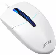 A4tech N-530S, uredski miš s pozadinskim osvjetljenjem, 1200 DPI, USB, bijeli