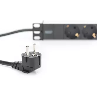 Digitus 1U aluminijski PDU, 254mm (10") za montažu na stalak 3x sigurnosna utičnica, 16A, 4000W, 250VAC 50/60Hz Digitus 1U aluminijski PDU, 254mm (10") za montažu na stalak 3x sigurnosna utičnica, 16A, 4000W, 250VAC 50/60Hz