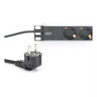 Digitus 1U aluminijski PDU, 254mm (10") za montažu na stalak 3x sigurnosna utičnica, 16A, 4000W, 250VAC 50/60Hz Digitus 1U aluminijski PDU, 254mm (10") za montažu na stalak 3x sigurnosna utičnica, 16A, 4000W, 250VAC 50/60Hz