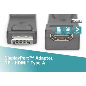 Digitus DisplayPort adapter, Displayport muški -> HDMI A ženski