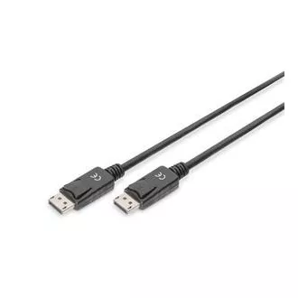 Digitus Priključni kabel DisplayPort 1.2, DP M/M, 3.0 m, sa zasunom, Ultra HD 4K, crni