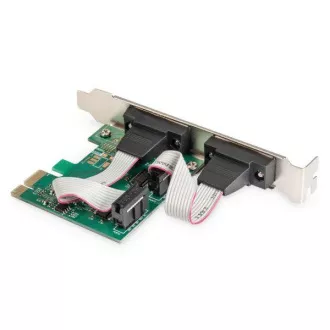 Digitus PCI Express x1 adapter 2xserijski port, +niskoprofilni čipset: ASIX99100