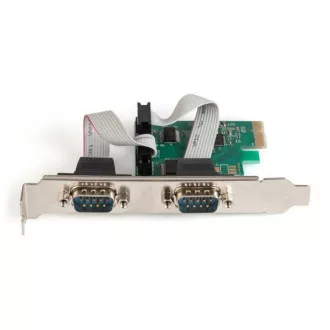 Digitus PCI Express x1 adapter 2xserijski port, +niskoprofilni čipset: ASIX99100