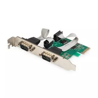 Digitus PCI Express x1 adapter 2xserijski port, +niskoprofilni čipset: ASIX99100