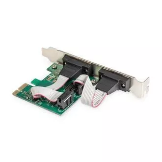 Digitus PCI Express x1 adapter 2xserijski port, +niskoprofilni čipset: ASIX99100