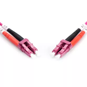 DIGITUS optički spojni kabel, LC na LC, višemodni OM4 - 50/125 µ, dupleks duljina 2 m