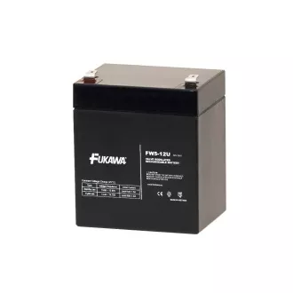 FUKAWA akumulator FW 5-12 U (12V; 5Ah; faston F2-6.3mm; vijek trajanja 5 godina)