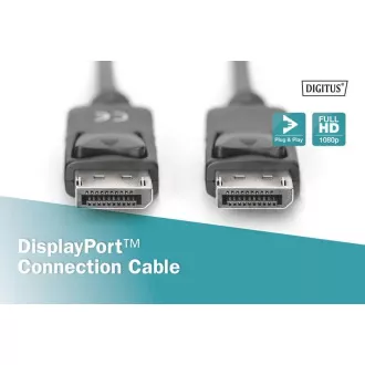 Digitus DisplayPort 1.1a. priključni kabel 1 m, CU, AWG28, 2x oklopljen