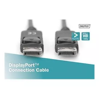 Digitus DisplayPort 1.1a. priključni kabel 1 m, CU, AWG28, 2x oklopljen