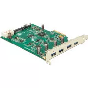 Delock PCI Express kartica x4> 4 x vanjski USB 3.0, (četverokanalni)