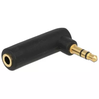 Delock audio adapter stereo jack 3,5 mm 3 pina muški na ženski pravokutni Delock audio adapter stereo jack 3,5 mm 3 pina muški na ženski pravokutni