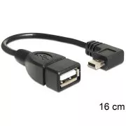 Delock kabel USB mini muški > USB 2.0-A ženski OTG 16 cm