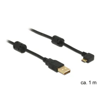 Delock kabel USB 2.0 A muški > USB micro B muški, pravokutni 270°, 1 m