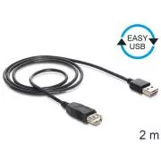 Delock kabel EASY-USB 2.0-A muški > USB 2.0-A ženski, produžni kabel 2 m
