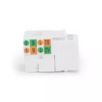 DIGITUS Keystone Jack CAT 5e, neoklopljeni RJ45 na LSA, bijeli DIGITUS Keystone Jack CAT 5e, neoklopljeni RJ45 na LSA, bijeli