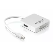 Delock adapter DisplayPort mini (muški) na Displayport / HDMI / DVI 29 pin