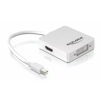 Delock adapter DisplayPort mini (muški) na Displayport / HDMI / DVI 29 pin