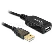 Delock USB 2.0 kabel, produžni AA muški/ženski 20m, aktivan