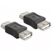 Delock USB adapter, USB A crni ženski/ženski (konektor)