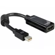 Delock adapter DisplayPort mini (muški) na HDMI A (ženski), crni