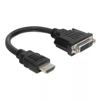 Delock adapter HDMI muški > DVI 24+1 ženski, 20 cm