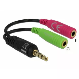 Delock adapter stereo priključak 3,5 mm muški > 2 x stereo priključak 3,5 mm ženski Delock adapter stereo priključak 3,5 mm muški > 2 x stereo priključak 3,5 mm ženski