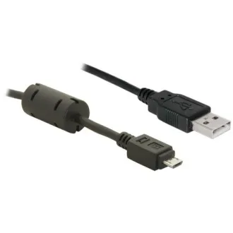 Delock kabel USB 2.0 A muški > micro-USB B muški, feritni, 2 m